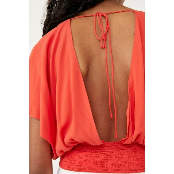 🎉LAST CHANCE🎉 NWT Free People Ava Baby Top / Cherry Hearts - Picture 4 of 6